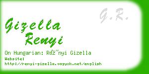 gizella renyi business card